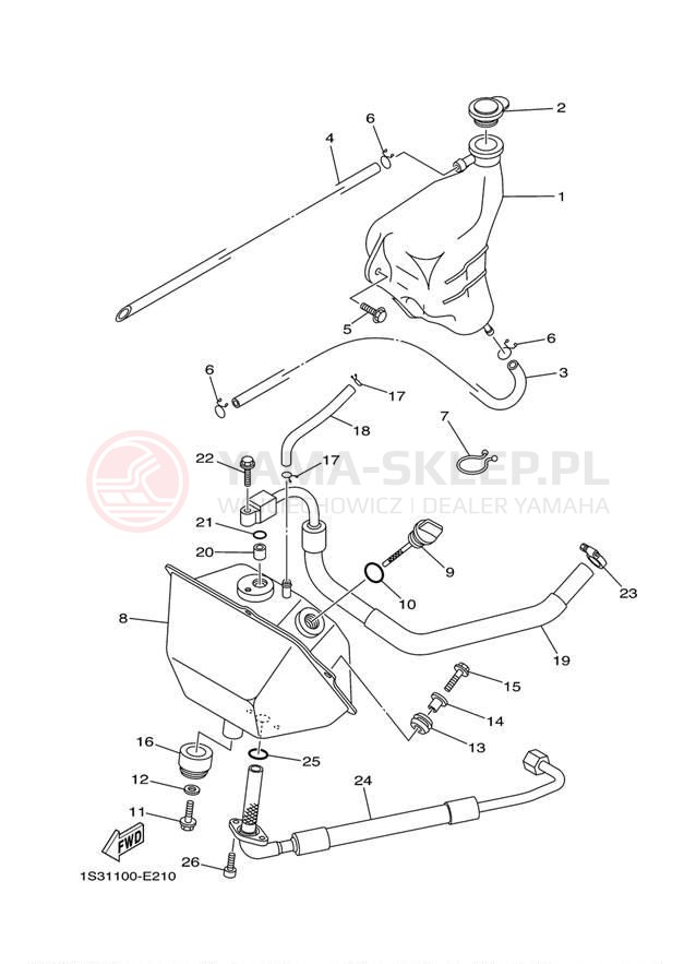 Schemat "Miska olejowa" do Yamaha RAPTOR 700 YFM700REL/YFM700REO