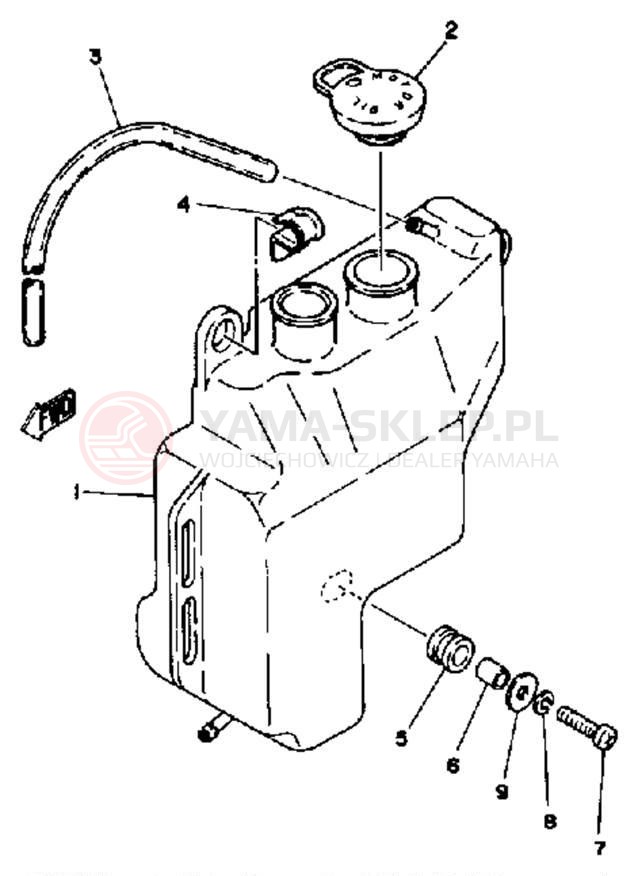 Schemat "Miska olejowa" do Yamaha YT175J
