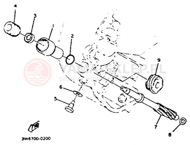 Schemat "Tryby licznika" do Yamaha XS650SK