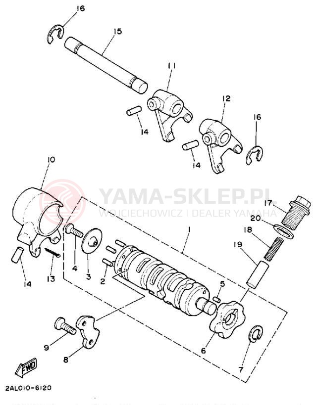 Schemat "Wodziki, automat" do Yamaha YSR50A