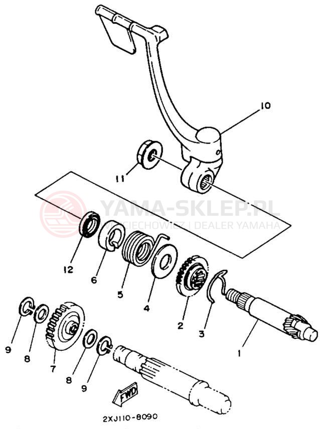 Schemat "rozrusznik" do Yamaha BLASTER YFS200D