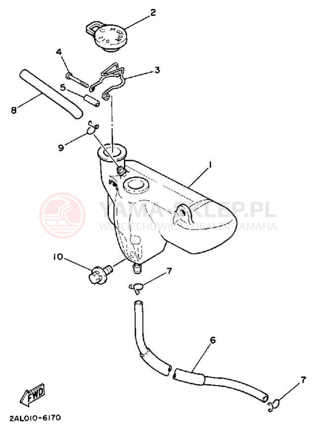 Schemat "Miska olejowa" do Yamaha YSR50U