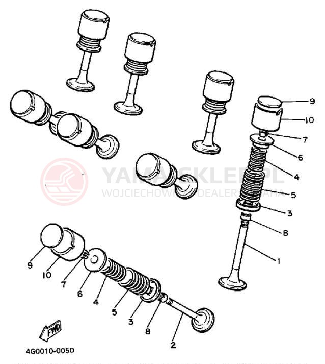 Schemat "zawory" do Yamaha FJ600LC/FJ600L