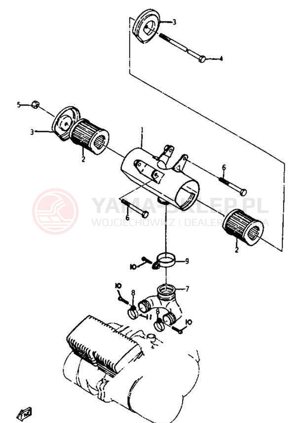 Schemat "Filtr powietrza" do Yamaha YCS1/YCS1C