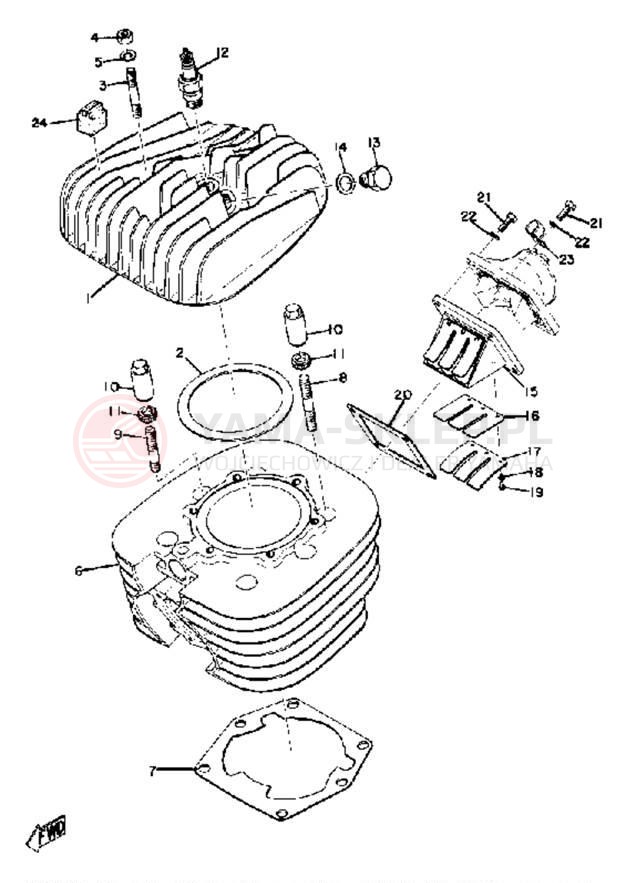 Schemat "cylinder" do Yamaha SC500A