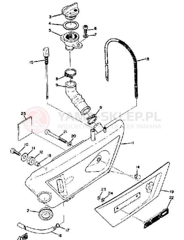 Schemat "Miska olejowa" do Yamaha DS7