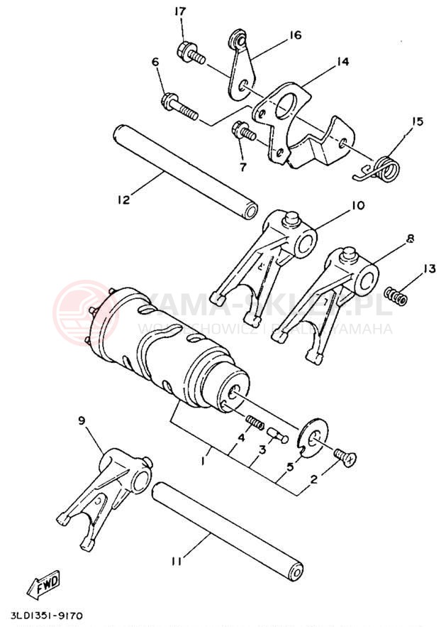 Schemat "Wodziki, automat" do Yamaha TDM850 TDM850E/TDM850EC