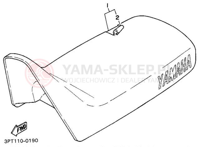 Schemat "siedzenie" do Yamaha Y-ZINGER PW50G