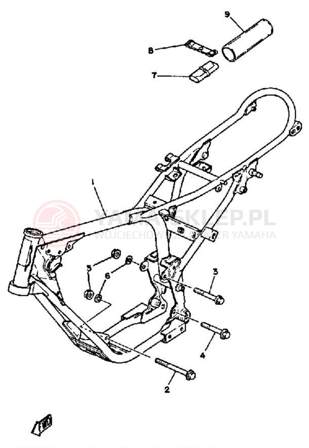 Schemat "Rama " do Yamaha DT100K