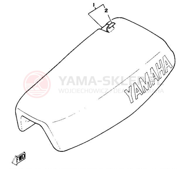 Schemat "siedzenie" do Yamaha YZ80H