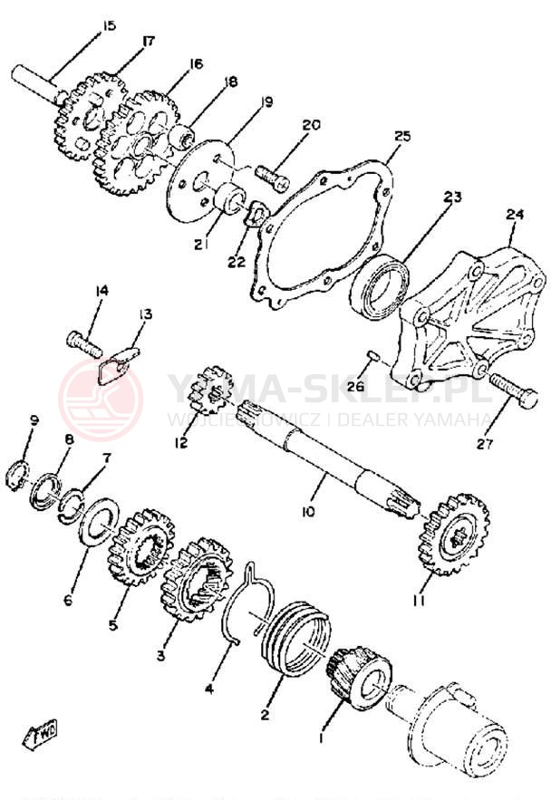 Schemat "rozrusznik" do Yamaha XS650G