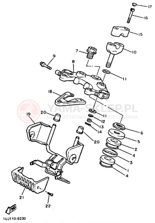 Schemat "Półki zawieszenia" do Yamaha RADIAN YX600S/YX600SC