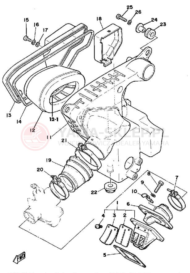 Schemat "Wtrysk paliwa" do Yamaha MX175G