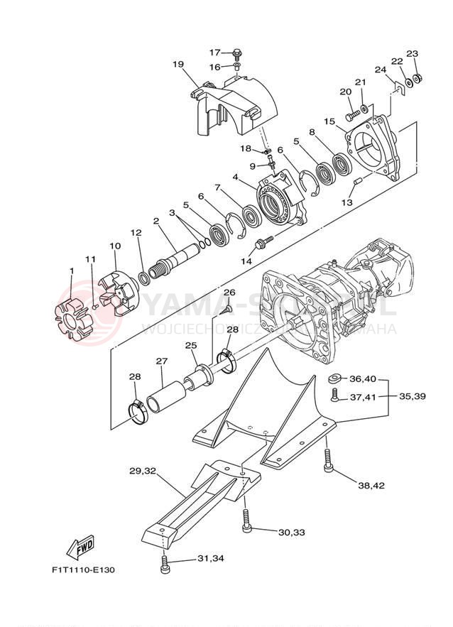 Schemat "JET UNIT" do Yamaha SX210 FRT1100BG/FRT1100CG