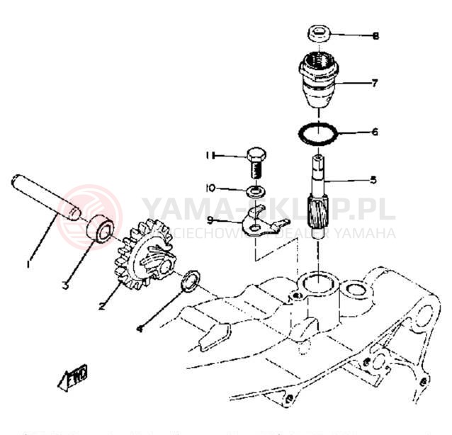Schemat "Tryby licznika" do Yamaha DT360A/DT250A