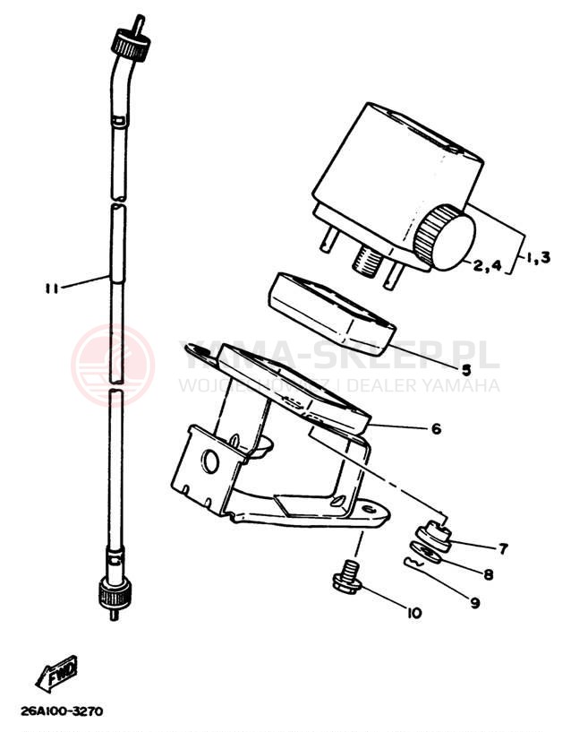 Schemat "licznik" do Yamaha IT490L