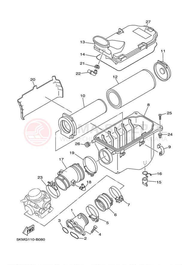 Schemat "Wtrysk paliwa" do Yamaha GRIZZLY 660 HUNTER YFM66FGHX