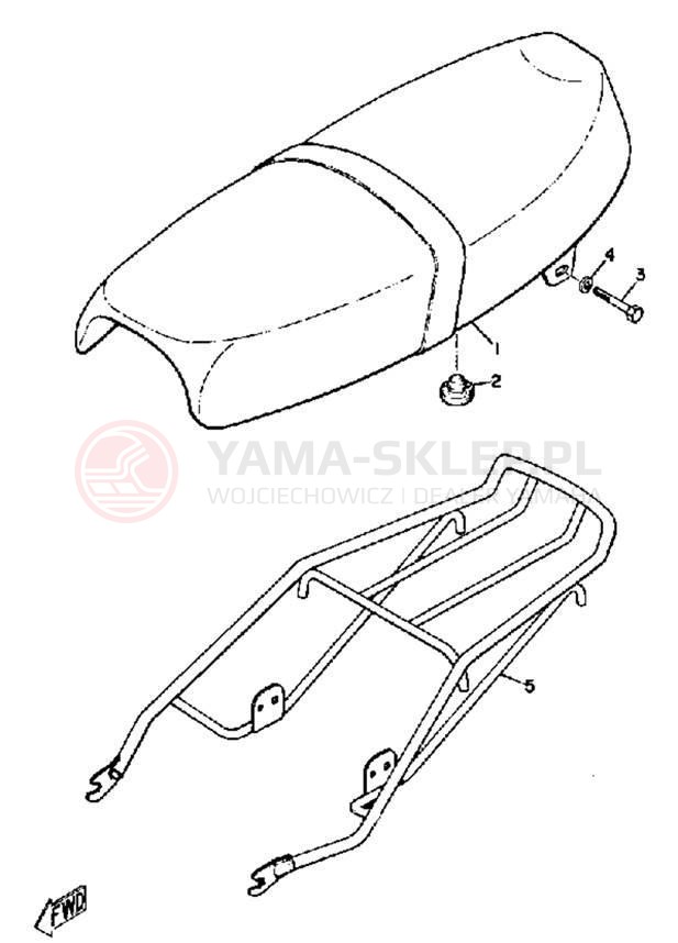 Schemat "siedzenie" do Yamaha YAS1C