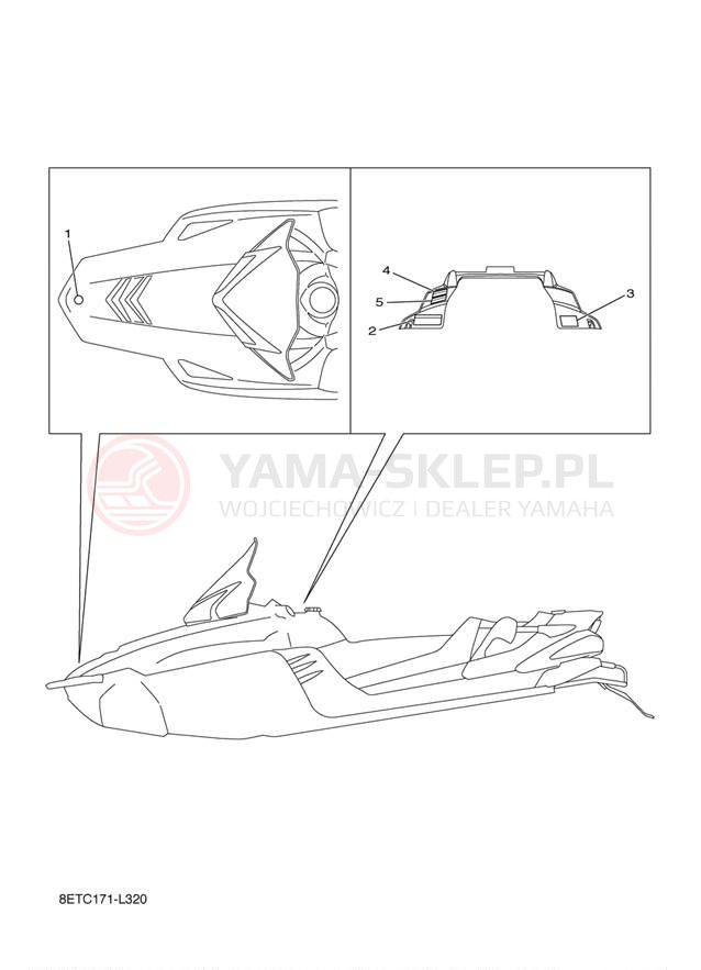 Schemat "naklejki" do Yamaha RS VENTURE RST90ES