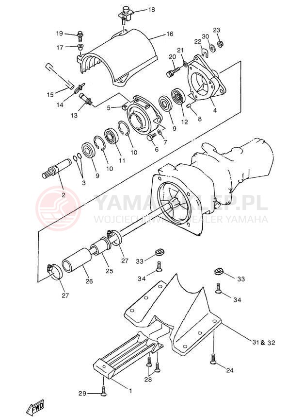 Schemat "JET UNIT" do Yamaha AR210 LST1200DD