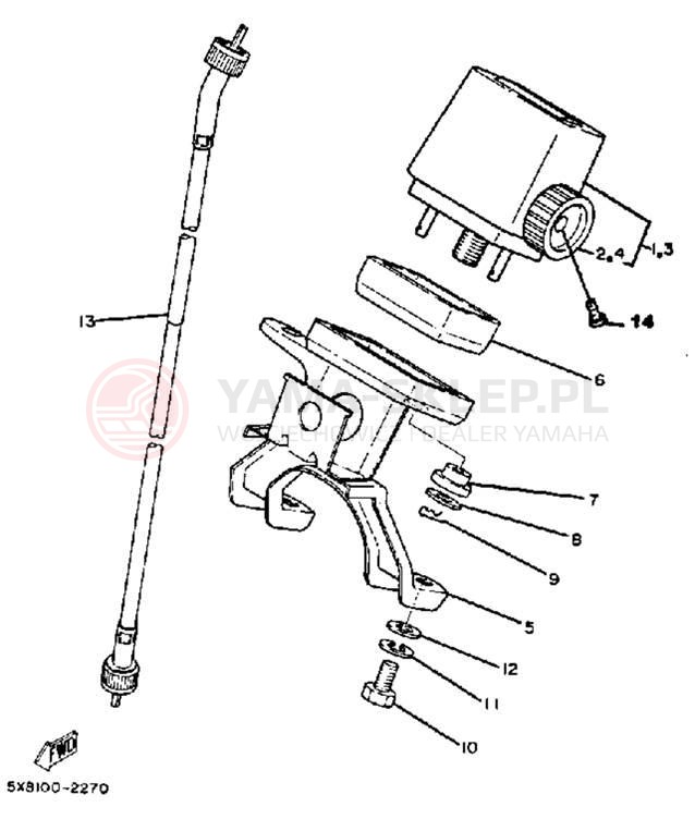 Schemat "licznik" do Yamaha IT175J