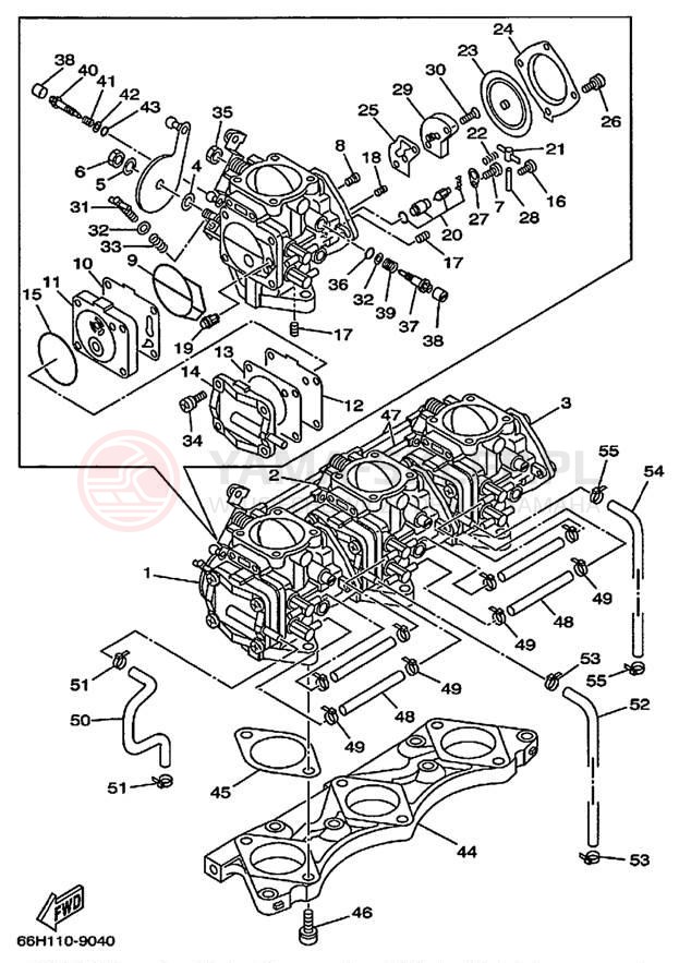 Schemat "Gaźnik" do Yamaha LS2000 LST1200X