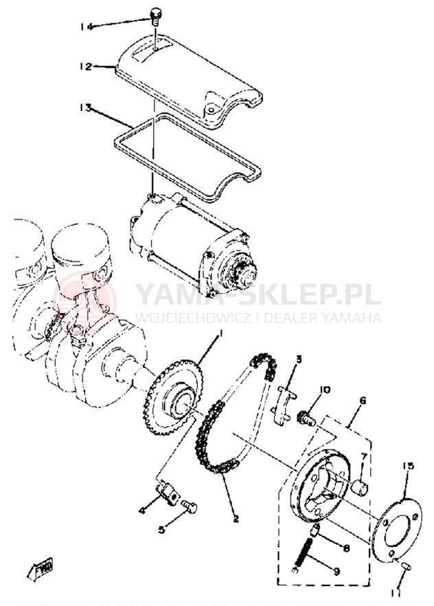 Schemat "rozrusznik" do Yamaha XS400F
