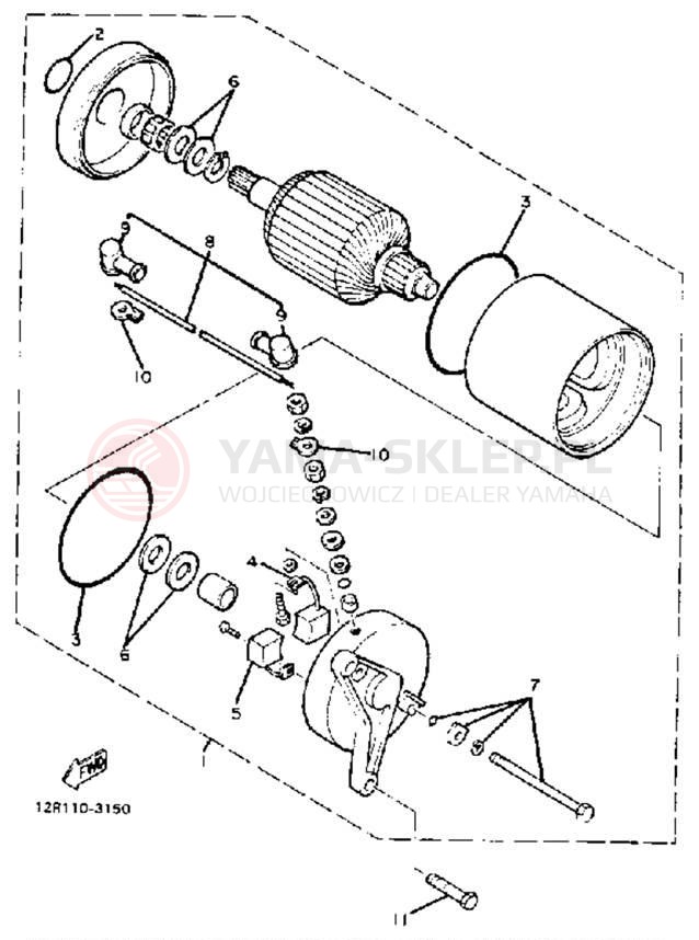 Schemat "rozrusznik" do Yamaha XS400RK