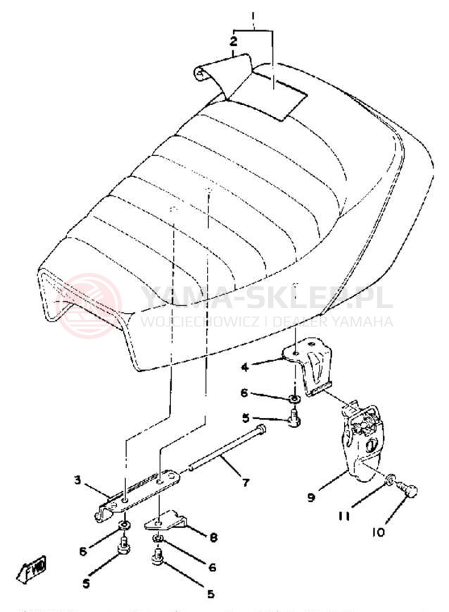 Schemat "siedzenie" do Yamaha MX80J