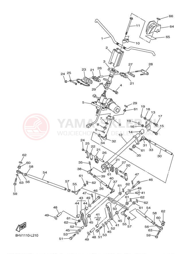 Schemat "Półki zawieszenia" do Yamaha RS VECTOR RS90PDB/RS90PDL