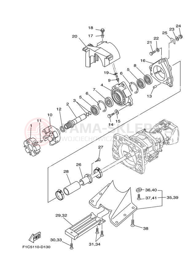 Schemat "JET UNIT" do Yamaha SX230 SRT1000AD