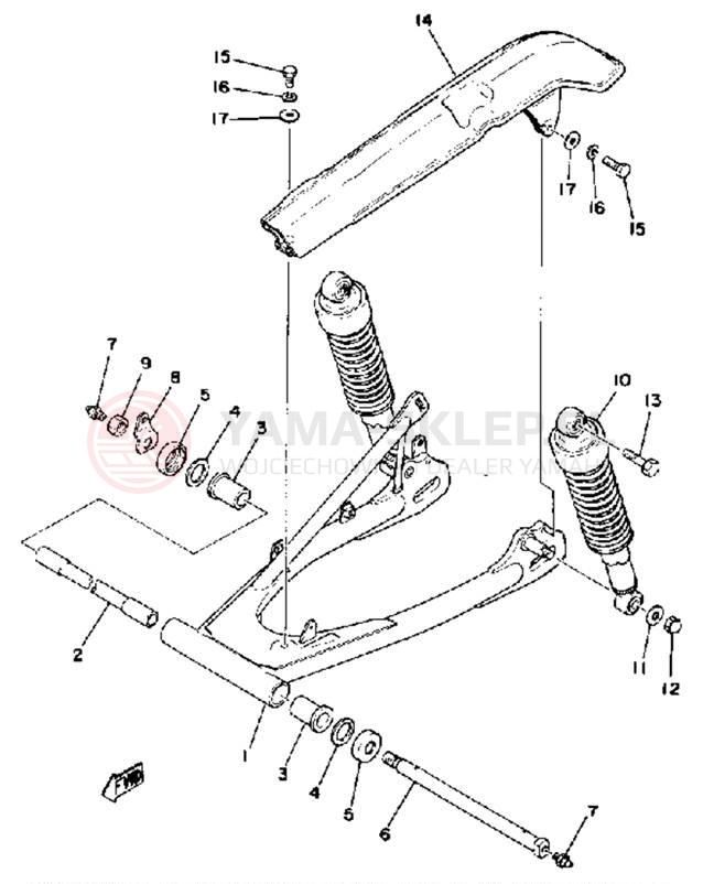 Schemat "wahacz" do Yamaha XS400E