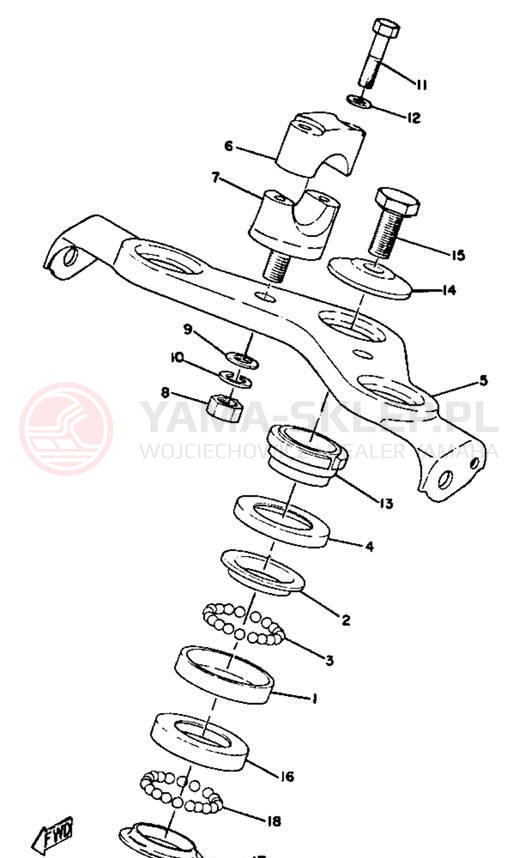 Schemat "Półki zawieszenia" do Yamaha GTMX/GT1
