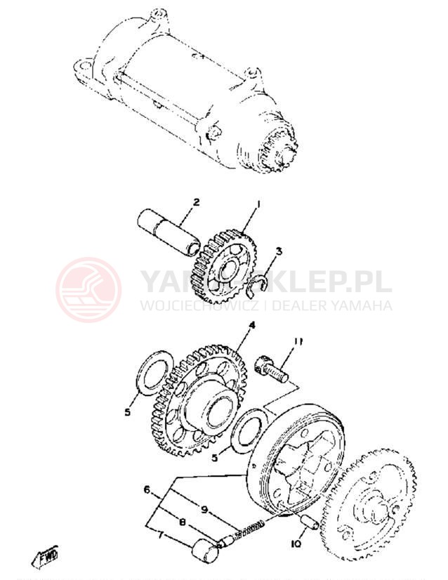 Schemat "rozrusznik" do Yamaha XS750E_227