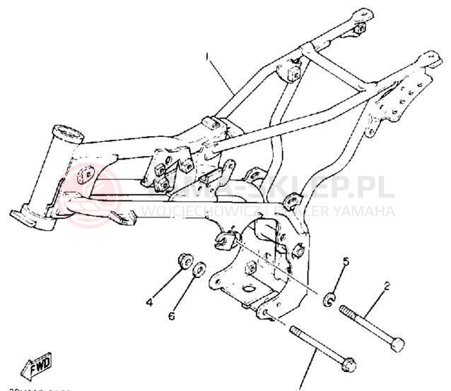 Schemat "rama" do Yamaha Y-ZINGER PW80D