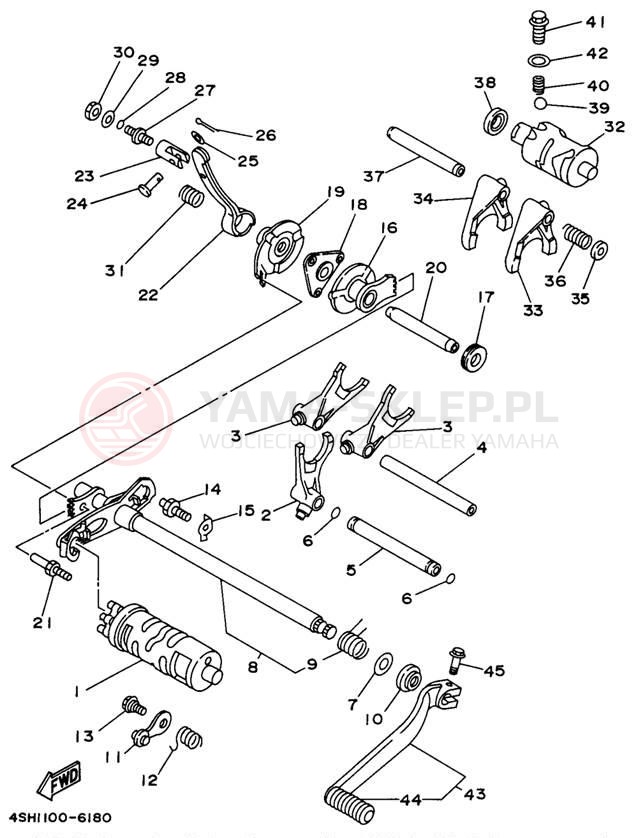 Schemat "Wodziki, automat" do Yamaha KODIAK 4WD YFM400FWH