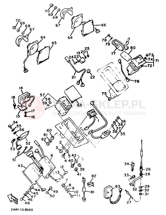Schemat "Audio" do Yamaha VENTURE ROYAL XVZ13DUC/XVZ13DU