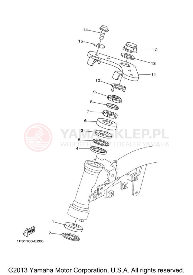 Schemat "Półki zawieszenia" do Yamaha TT-R50E ELECTRIC TTR50EV