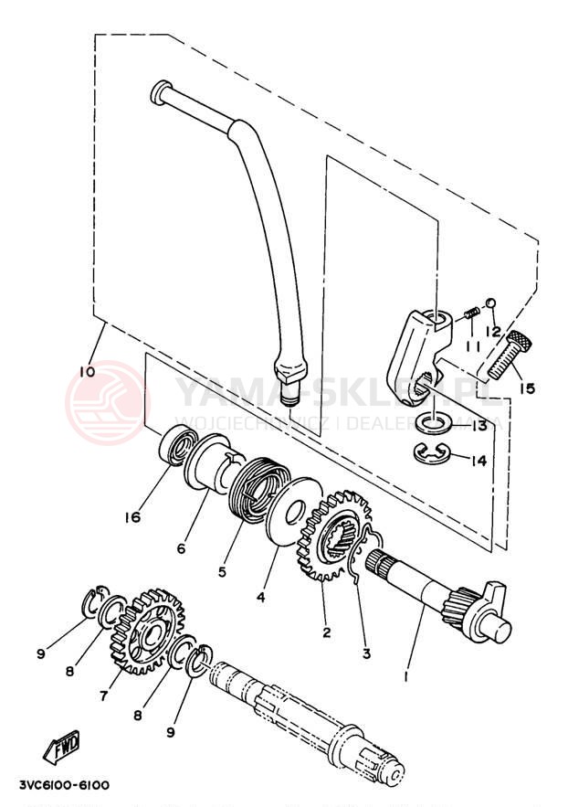 Schemat "rozrusznik" do Yamaha RT180J