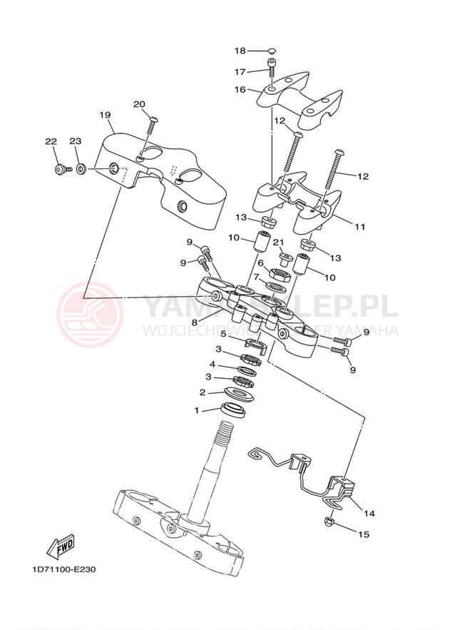 Schemat "Półki zawieszenia" do Yamaha ROADLINER S XV19SV/XV19SVC