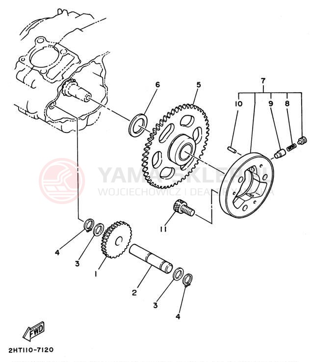 Schemat "rozrusznik" do Yamaha YFB250UH_M/YFB250H_MN