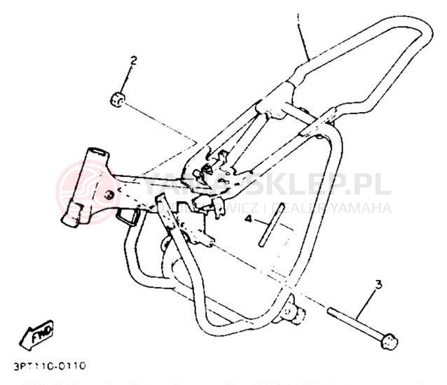 Schemat "rama" do Yamaha Y-ZINGER PW50E