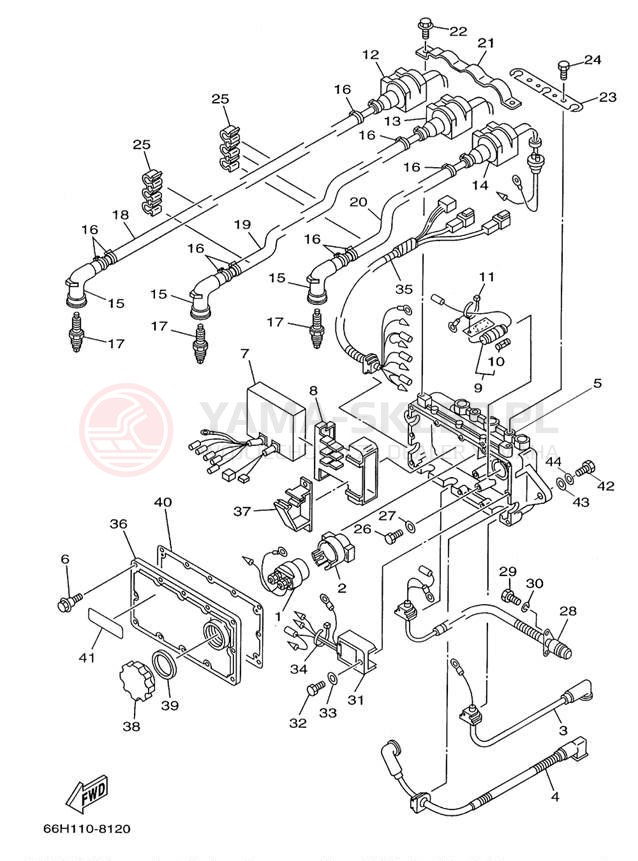 Schemat "układ elektryczny" do Yamaha LS2000 LST1200Z