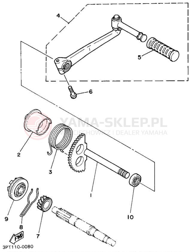 Schemat "rozrusznik" do Yamaha Y-ZINGER PW50G