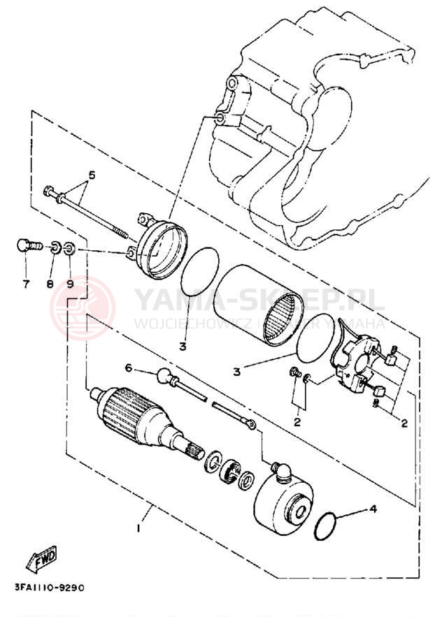 Schemat "rozrusznik" do Yamaha BREEZE YFA1W