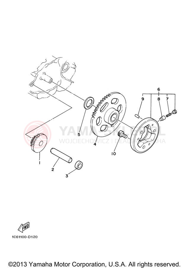 Schemat "rozrusznik" do Yamaha TT-R230 TTR230V