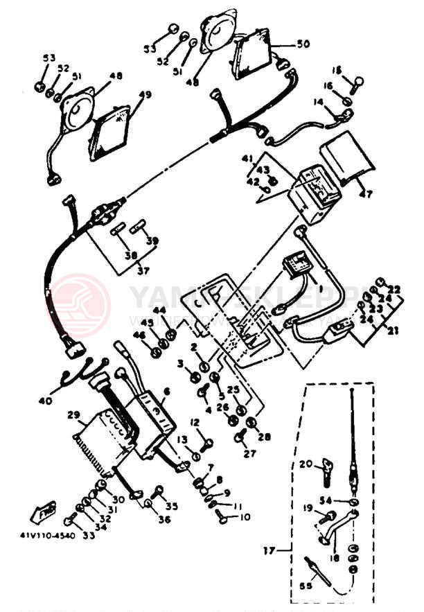 Schemat "Audio" do Yamaha XVZ12DL/XVZ12DKC2