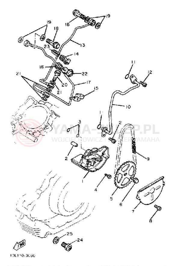Schemat "Pompa olejowa" do Yamaha XV920K