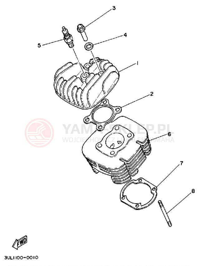 Schemat "głowica" do Yamaha RT100A