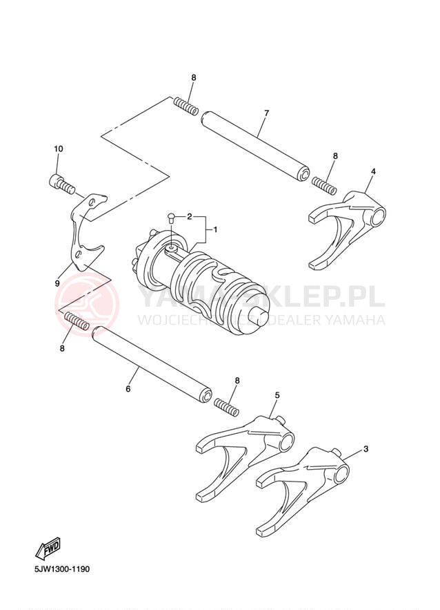 Schemat "Wodziki, automat" do Yamaha FJR1300 FJR13T/FJR13TC